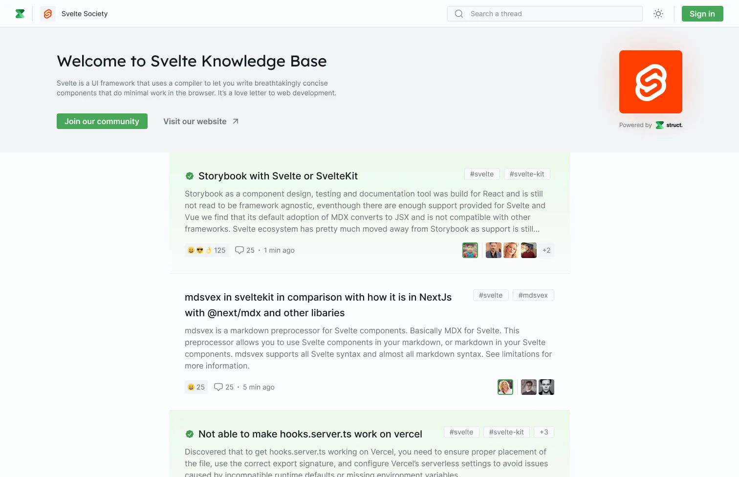 Struct Knowledge Base image 1