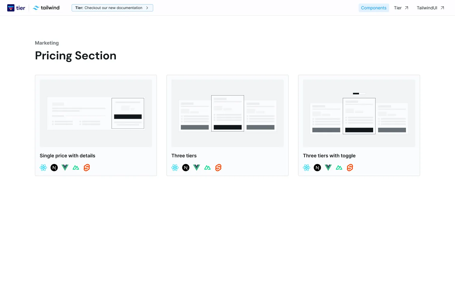 Pricing Section Components image 2